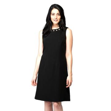 Women's Ile New York Grommet A-line Dress, Size: 16, Black