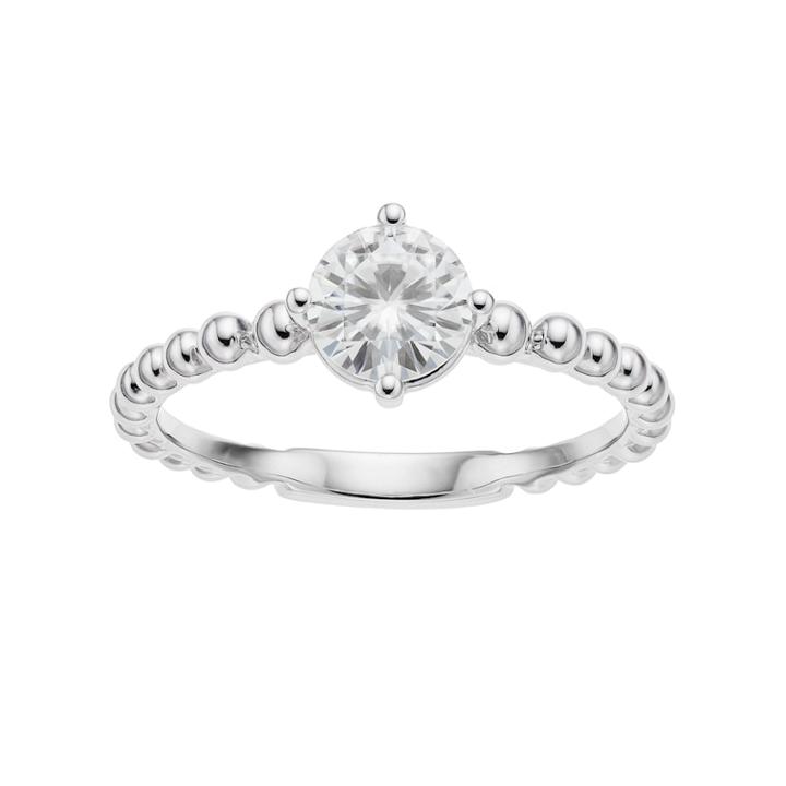 Forever Brilliant 14k White Gold 3/4 Carat T.w. Lab-created Moissanite Solitaire Ring, Women's, Size: 6