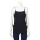 Women's Sonoma Goods For Life&trade; Squareneck Camisole, Size: Large, Black