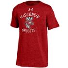 Boys 8-20 Under Armour Wisconsin Badgers Triblend Tee, Boy's, Size: Xl(18/20), Red