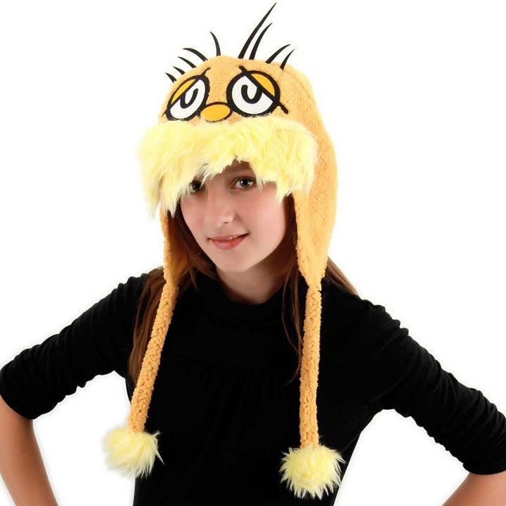 Dr. Seuss The Lorax Hoodie Hat - Kids, Kids Unisex, Yellow