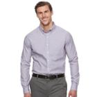 Big & Tall Croft & Barrow&reg; Classic-fit Stretch Woven Button-down Shirt, Men's, Size: 4xb, Purple