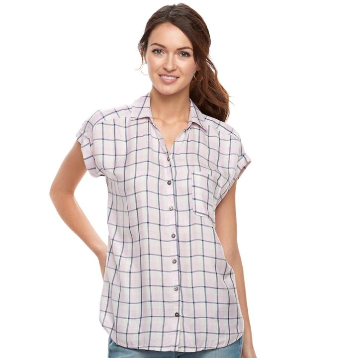 Women's Sonoma Goods For Life&trade; Dolman Shirt, Size: Xl, Light Pink