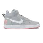 Nike Court Borough Mid Grade School Girls' Basketball Shoes, Girl's, Size: 4, Black