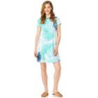 Juniors' Wallflower Tie-dye T-shirt Dress, Teens, Size: Xl, Lt Green