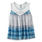 Girls 7-16 Speechless Crochet Lined Tank Top, Girl's, Size: Small, White Oth