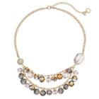 Simply Vera Vera Wang Shaky Bead Swag Necklace, Women's, Light Pink