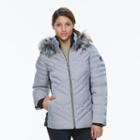 Women's Zeroxposur Colleen Hooded Puffer Jacket, Size: Small, Med Grey