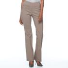 Women's Apt. 9&reg; Pull-on Bootcut Dress Pants, Size: 12 Short, Brown