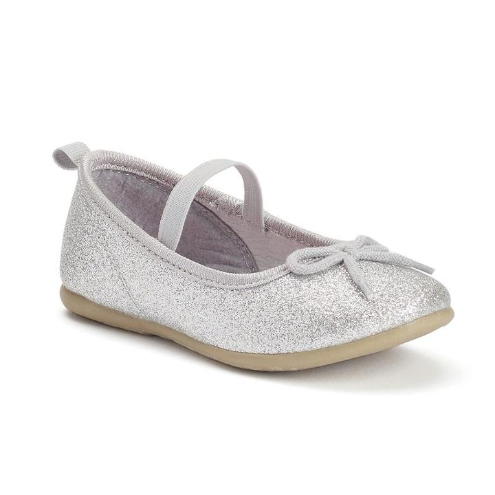 Carter's Ruby 5 Toddler Girls' Flats, Girl's, Size: 5 T, Silver
