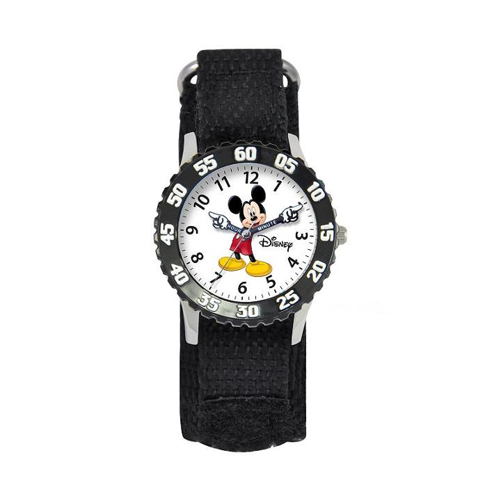 Disney's Mickey Mouse Kids' Time Teacher Watch, Kids Unisex, Black, Durable