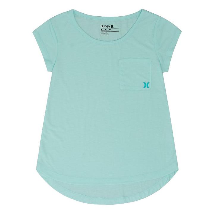 Girls 7-16 Hurley High-low Pocket Tee, Girl's, Size: Large, Lt Green