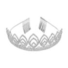 Crystal Avenue Tiara Comb Headband, Women's, Size: 18, Grey