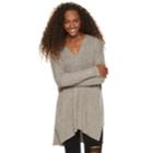 Juniors' Miss Chievous Cozy Tunic, Teens, Size: Large, Natural