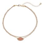Lc Lauren Conrad Pink Marquise Double Strand Choker Necklace, Women's