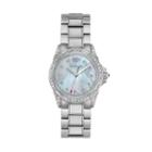 Juicy Couture Women's Charlotte Crystal & Mother-of-pearl Stainless Steel Watch - 1901498, Size: Medium, Silver