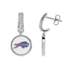 Buffalo Bills Team Logo Drop Earrings, Women's, White