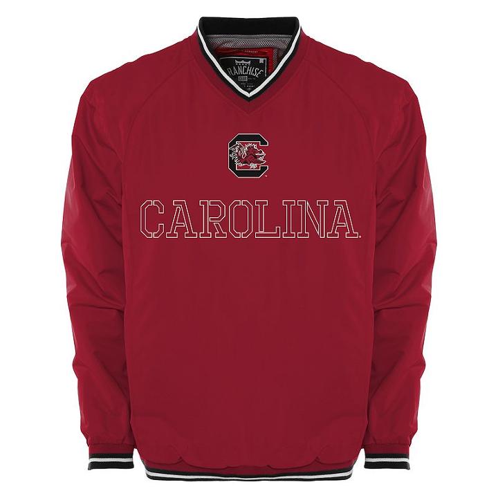 Men's Franchise Club South Carolina Gamecocks Trainer Windshell Pullover, Size: 4xl, Dark Red