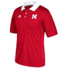 Men's Adidas Nebraska Cornhuskers Coaches Polo, Size: Medium, Neb Red