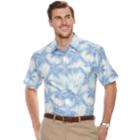 Big & Tall Haggar Classic-fit Stretch Woven Casual Button-down Shirt, Men's, Size: 3xb, Turquoise/blue (turq/aqua)