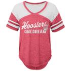 Juniors' Indiana Hoosiers Football Tee, Women's, Size: Large, Red
