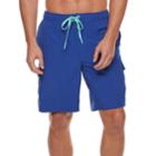 Men's Zeroxposur Axed Solid 4-way Stretch Swim Shorts, Size: Xxl, Dark Blue