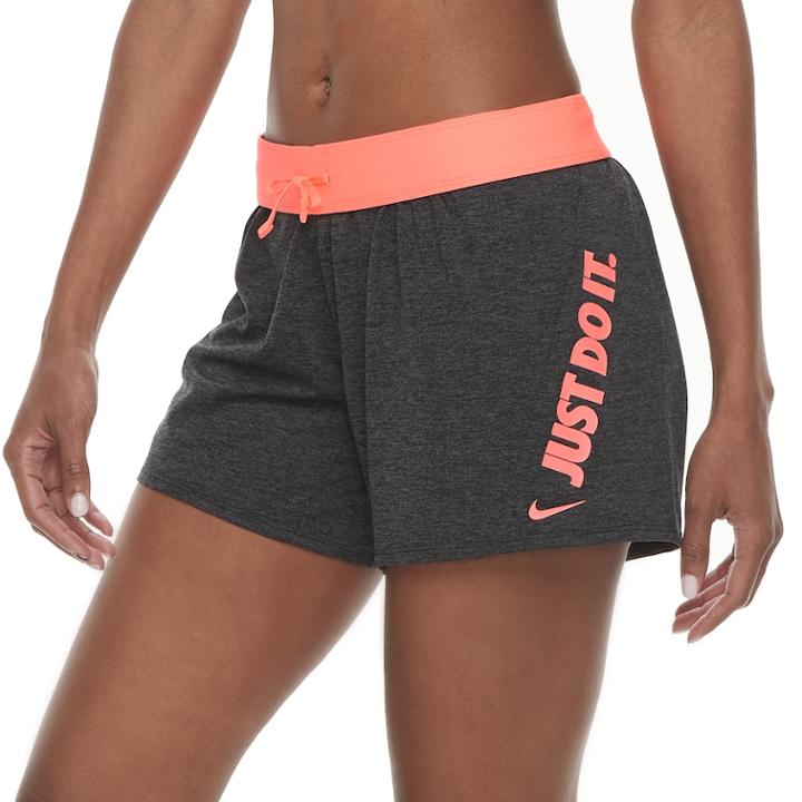 Women's Nike Dry Training Shorts, Size: Small, Grey (charcoal)