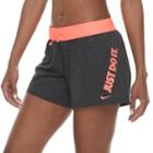 Women's Nike Dry Training Shorts, Size: Small, Grey (charcoal)