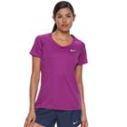 Women's Nike Dry Miler Mesh Running Top, Size: Medium, Purple Oth