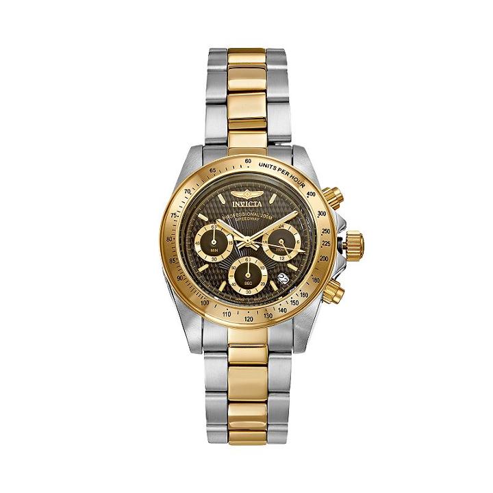 Invicta Men's Speedway Two Tone Stainless Steel Chronograph Watch, Multicolor