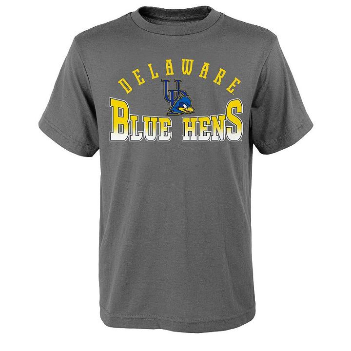 Boys 8-20 Delaware Blue Hens Fade Tee, Boy's, Size: M(10-12), Grey (charcoal)