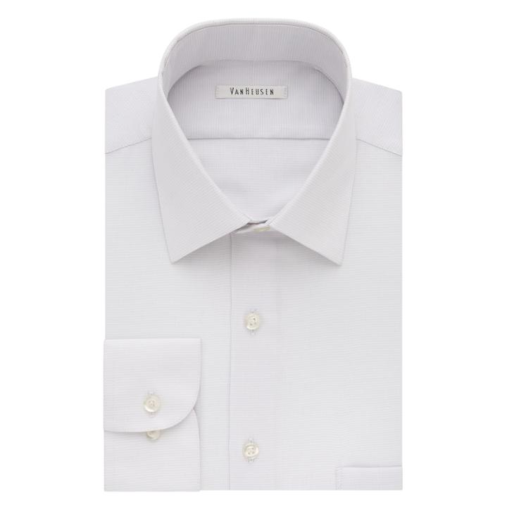 Men's Van Heusen Regular-fit Wrinkle-free Dress Shirt, Size: L-32/33, Light Grey
