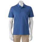 Big & Tall Grand Slam Classic-fit Striped Airflow Performance Golf Polo, Men's, Size: L Tall, Blue Other