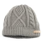 Women's Columbia Cable-knit Ribbed Beanie, Med Grey