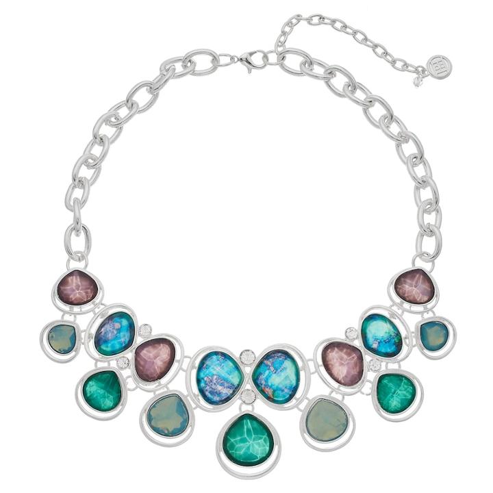 Dana Buchman Chunky Geometric Collar Necklace, Women's, Multicolor