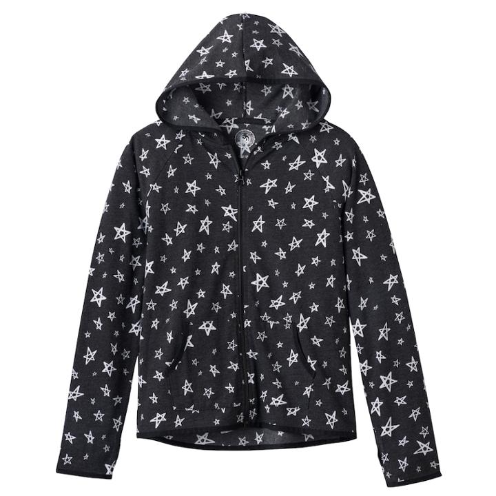Girls Plus Size So&reg; Core Zip-up Hoodie, Size: 18 1/2, Oxford