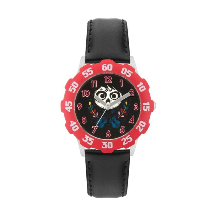 Disney Pixar Coco Kids' Miguel Leather Watch, Boy's, Size: Medium, Black