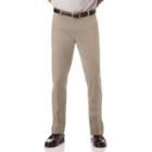 Men's Chaps Flat-front Pants, Size: 34x32, Black