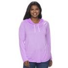 Juniors' Plus Size So&reg; Long Sleeve Hoodie, Girl's, Size: 2xl, Med Purple