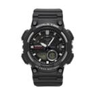 Casio Men's Telememo Analog-digital Watch - Aeq110w-1avcf, Black