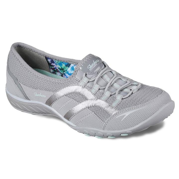 Skechers Relaxed Fit Breathe Easy Faithful Women's Shoes, Size: 9, Med Grey