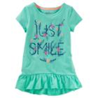 Girls 4-12 Oshkosh B'gosh&reg; Graphic Tunic, Size: 10, Green