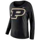 Women's Nike Purdue Boilermakers Tailgate Long-sleeve Top, Size: Large, Black