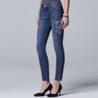 Women's Simply Vera Vera Wang Skinny Jeans, Size: 4, Light Blue