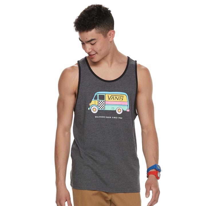 Men's Vans The Van Tank, Size: Large, Med Grey