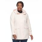 Plus Size Weathercast Hooded Topper Jacket, Women's, Size: 2xl, Yellow