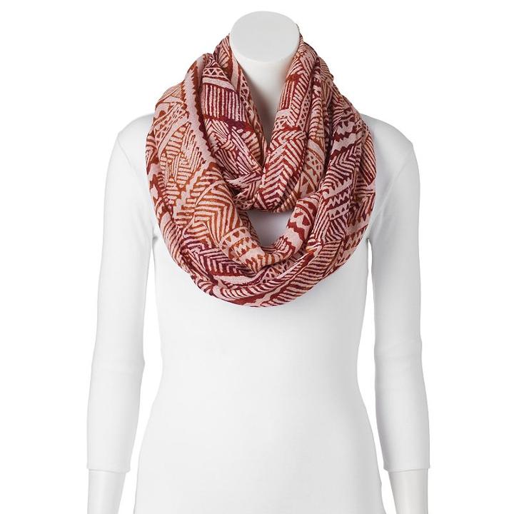 Apt. 9&reg; Geometric Infinity Scarf, Women's, Ovrfl Oth