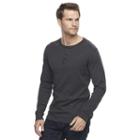 Men's Apt. 9&reg; Modern-fit Slubbed Henley, Size: Xl, Oxford