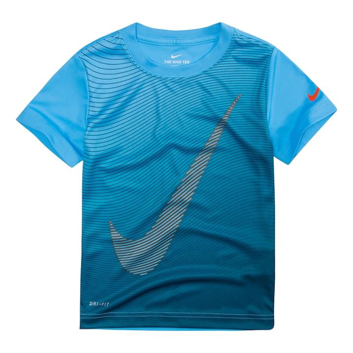 Boys 4-7 Nike Optical Swoosh Logo Graphic Tee, Size: 4, Turquoise/blue (turq/aqua)