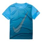Boys 4-7 Nike Optical Swoosh Logo Graphic Tee, Size: 4, Turquoise/blue (turq/aqua)